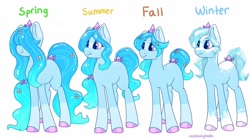 Size: 1024x569 | Tagged: safe, artist:incendiaryboobs, artist:incendiarymoth, imported from derpibooru, oc, oc only, oc:azure drop, original species, pony, water pony, female, mare, simple background, solo, white background
