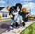 Size: 3000x2948 | Tagged: safe, artist:lightly-san, imported from derpibooru, oc, oc only, oc:leesys, pony, unicorn, autumn, car, clothes, commission, ear fluff, female, frog (hoof), headphones, leg strap, mp3 player, power line, running, socks, solo, tail, tail hole, underhoof