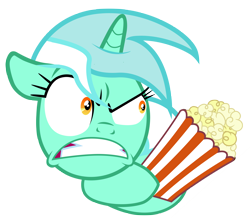 Size: 8000x7100 | Tagged: safe, artist:tardifice, imported from derpibooru, lyra heartstrings, pony, absurd resolution, faic, female, food, popcorn, simple background, solo, transparent background, vector