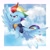 Size: 2289x2289 | Tagged: safe, artist:emysinfonia, artist:kriss-studios, artist:krissstudios, imported from derpibooru, rainbow dash, pegasus, pony, the last problem, cloud, collaboration, female, flying, high res, mare, older, older rainbow dash, solo