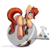 Size: 3000x3000 | Tagged: safe, artist:skitsniga, artist:skitsroom, imported from derpibooru, oc, oc:rusty gears, earth pony, fish, pony, blushing, butt, fish bowl, high res, looking at you, male, plot, solo, stuck, surprised, tricked