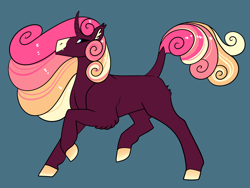 Size: 2800x2100 | Tagged: safe, artist:loryska, imported from derpibooru, oc, oc only, pony, unicorn, female, green background, magical lesbian spawn, mare, offspring, parent:princess cadance, parent:tempest shadow, simple background, solo