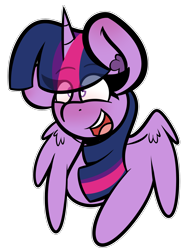 Size: 3000x4000 | Tagged: safe, artist:theawkwarddork, imported from derpibooru, twilight sparkle, alicorn, pony, blushing, ear fluff, eye clipping through hair, female, heart eyes, simple background, smiling, solo, sticker, transparent background, twilight sparkle (alicorn), wingding eyes