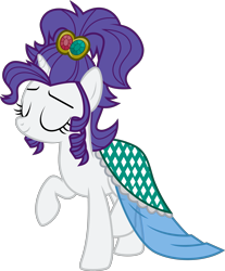 Size: 3101x3742 | Tagged: safe, artist:slb94, imported from derpibooru, rarity, pony, alternate hairstyle, female, rarijewel, simple background, solo, transparent background, vector