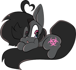 Size: 832x770 | Tagged: safe, artist:murkypie, imported from derpibooru, oc, oc only, oc:toxxie, earth pony, pony, simple background, solo, transparent background