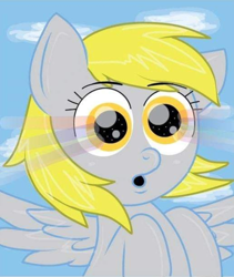 Size: 720x852 | Tagged: safe, imported from derpibooru, derpy hooves, pegasus, pony, female, rainbow eyes, solo