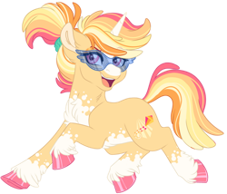 Size: 1024x878 | Tagged: safe, artist:azure-art-wave, imported from derpibooru, oc, oc only, oc:sarsaparilla sassafras, pony, unicorn, female, mare, simple background, solo, sunglasses, transparent background