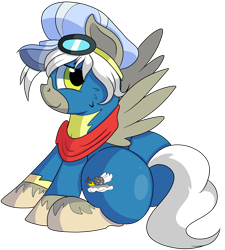 Size: 4850x5400 | Tagged: safe, artist:rainbowtashie, imported from derpibooru, oc, oc:air brakes, earth pony, pegasus, pony, adorable face, butt, clothes, commissioner:bigonionbean, conductor hat, cute, cutie mark, extra thicc, female, flank, fusion, fusion:air brakes, fusion:caboose, mare, plot, rule 63, scarf, simple background, transparent background, uniform, wonderbolts uniform, writer:bigonionbean