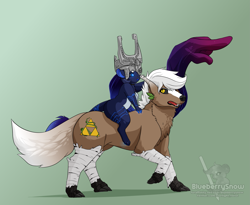 Size: 2469x2028 | Tagged: safe, artist:blueberrysnow, imported from derpibooru, oc, oc:miyuki o'connor, imp, mouse, original species, timber pony, timber wolf, blaze (coat marking), coat markings, epona, facial markings, feral, legend of zelda: twilight princess, midna, prehensile mane, socks (coat marking), socks (coat markings), species swap, the legend of zelda, transformation