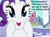 Size: 962x703 | Tagged: safe, edit, edited screencap, imported from derpibooru, screencap, rarity, pony, season 3, the crystal empire, cheek squish, cropped, crystal empire, cute, happy, implied twilight sparkle, old english, pun, punny name, raribetes, solo, squishy cheeks, starry eyes, wingding eyes