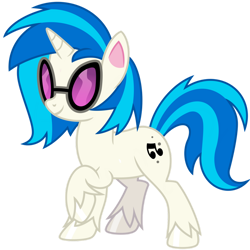 Size: 1024x1024 | Tagged: safe, artist:emeraldblast63, imported from derpibooru, dj pon-3, vinyl scratch, pony, unicorn, my little pony: pony life, whoof-dunnit, female, g4, g4.5, g4.5 to g4, mare, redesign, simple background, solo, transparent background, vector