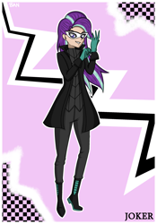 Size: 1750x2500 | Tagged: safe, artist:banquo0, imported from derpibooru, starlight glimmer, human, art pack:my little persona ii, clothes, female, gloves, humanized, joker (persona), mask, persona, persona 5, phantom thief, phantom thieves, ren amamiya, solo