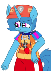 Size: 1080x1502 | Tagged: safe, artist:徐詩珮, imported from derpibooru, spring rain, anthro, plantigrade anthro, series:sprglitemplight diary, series:sprglitemplight life jacket days, series:springshadowdrops diary, series:springshadowdrops life jacket days, alternate universe, clothes, female, lifeguard, lifeguard spring rain, paw patrol, simple background, transparent background, ultimate rescue, zuma (paw patrol)