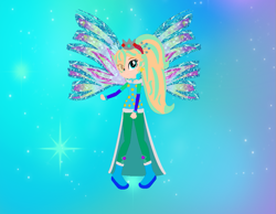 Size: 1017x791 | Tagged: safe, artist:selenaede, artist:user15432, imported from derpibooru, fairy, equestria girls, alternate hairstyle, barely eqg related, base used, blue dress, blue wings, boots, clothes, colored wings, crossover, crown, crystal sirenix, dress, ear piercing, earring, equestria girls style, equestria girls-ified, fairy princess, fairy wings, fairyized, gradient wings, jewelry, long hair, looking at you, nintendo, piercing, ponytail, princess rosalina, rainbow s.r.l, regalia, rosalina, shoes, sirenix, solo, sparkly wings, super mario bros., super mario galaxy, wings, winx, winx club, winxified