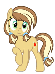 Size: 768x1024 | Tagged: safe, artist:stellamoonshine, artist:stellamoonshineyt, imported from derpibooru, oc, oc only, oc:apple jam, earth pony, pony, female, mare, simple background, solo, transparent background