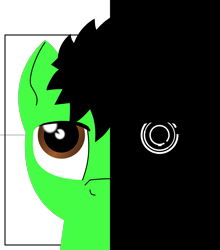 Size: 871x990 | Tagged: safe, artist:zocidem, imported from derpibooru, oc, oc only, oc:wrench, cyborg, earth pony, pony, concept, simple background, solo, transparent background