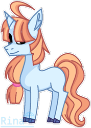 Size: 503x706 | Tagged: safe, artist:rina shinestar, imported from derpibooru, oc, oc only, oc:amber christine, unicorn, female, horn, mare, simple background, solo, transparent background, unicorn oc, watermark