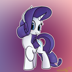 Size: 4000x4000 | Tagged: safe, artist:ser-p, imported from derpibooru, rarity, pony, absurd resolution, female, raised hoof, solo