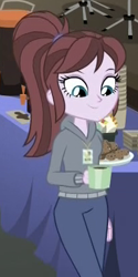 Size: 200x400 | Tagged: safe, imported from derpibooru, screencap, coffee rush, equestria girls, equestria girls series, movie magic, spoiler:eqg specials, coffee, coffee mug, cookie, cropped, female, food, mug