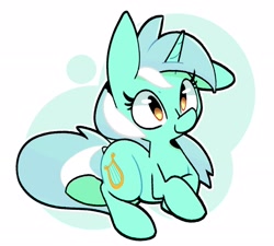 Size: 2500x2250 | Tagged: safe, artist:kindakismet, imported from derpibooru, lyra heartstrings, pony, unicorn, abstract background, cute, female, high res, lying down, lyrabetes, mare, prone, solo