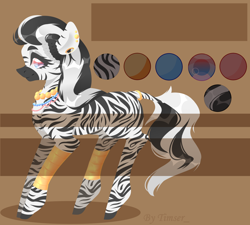 Size: 3000x2700 | Tagged: safe, artist:timser_, imported from derpibooru, oc, oc only, earth pony, pony, zebra, adoptable, auction, reference, reference sheet, solo, zebra oc