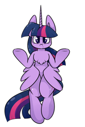 Size: 800x1200 | Tagged: safe, artist:sunnypaw121, imported from derpibooru, part of a set, twilight sparkle, alicorn, pony, chest fluff, female, looking at you, mare, simple background, solo, transparent background, twilight sparkle (alicorn)