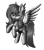 Size: 1280x1459 | Tagged: safe, artist:crystalbay, imported from derpibooru, oc, oc only, oc:crystal bay, pegasus, pony, cute, fluffy, flying, grayscale, light, lineless, monochrome, one eye closed, pose, practice, shiny, simple background, solo, tongue out, transparent background, wink