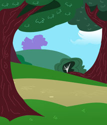 Size: 4264x4984 | Tagged: safe, artist:mr100dragon100, imported from derpibooru, background, grass, inkscape, no pony, park, path, test, tree, vector