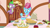 Size: 1920x1080 | Tagged: safe, imported from derpibooru, screencap, cup cake, spike, dragon, pony, the big mac question, apple, batter, cupcake, female, flour, food, mare, pie, winged spike, wings