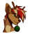 Size: 2062x2276 | Tagged: safe, artist:faithallen, imported from derpibooru, oc, oc:benny (deer), oc:benny chestnut, deer, deer pony, original species, antlers, bust, christmas ornament, cute, decoration, deer oc, male, portrait