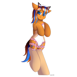 Size: 3000x3000 | Tagged: safe, artist:xcinnamon-twistx, imported from derpibooru, oc, oc only, oc:cold front, pegasus, pony, bodysuit, clothes, commission, crossdressing, crotch bulge, eyebrows, eyebrows visible through hair, frills, lace, lingerie, looking at you, maid, maid headdress, male, pegasus oc, see-through, simple background, socks, solo, stockings, thigh highs, transparent background, wings