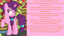 Size: 1920x1080 | Tagged: safe, edit, edited screencap, editor:jaredking203, editor:jaredking779, imported from derpibooru, screencap, sugar belle, pony, unicorn, hard to say anything, facts, female, mare, solo