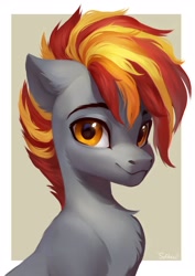 Size: 1527x2160 | Tagged: safe, artist:sofiko-ko, imported from derpibooru, oc, oc only, earth pony, pony, bust, solo