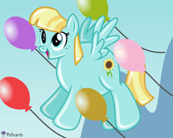 Size: 6250x5000 | Tagged: safe, artist:melisareb, imported from derpibooru, helia, balloon pony, balloonie pony, inflatable pony, original species, pegasus, pony, .svg available, absurd resolution, badumsquish approved, balloon, cute, female, gradient background, heliadorable, helium, i can't believe it's not badumsquish, inflation, mare, name pun, namesake, pun, show accurate, solo, vector, visual pun, wings