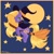 Size: 2000x2000 | Tagged: safe, artist:creeate97, imported from derpibooru, abra-ca-dabra, earth pony, pony, broom, female, flying, flying broomstick, g3, hat, moon, solo, stars, witch hat