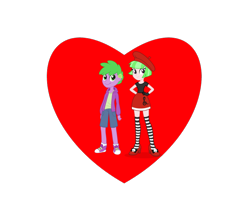 Size: 800x700 | Tagged: safe, imported from derpibooru, drama letter, spike, watermelody, equestria girls, heart, human spike, shipping heart, simple background, spikelove, transparent background, waterspike