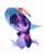 Size: 1256x1535 | Tagged: safe, artist:luciferamon, imported from derpibooru, twilight sparkle, pony, unicorn, bust, chest fluff, colored pupils, cute, female, flower, hat, horn, looking at you, mare, portrait, simple background, smiling, smiling at you, solo, sun hat, twiabetes, unicorn twilight, white background