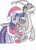 Size: 909x1280 | Tagged: safe, artist:cybertronianbrony, imported from derpibooru, twilight sparkle, dinosaur, pony, unicorn, antlers, apatosaurus, christmas, clothes, costume, crossover, cute, don bluth, duo, duo male and female, female, hat, holiday, littlefoot, male, mare, santa costume, santa hat, simple background, the land before time, traditional art, twiabetes, unicorn twilight, white background