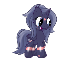 Size: 2631x2280 | Tagged: safe, artist:bronyxceed, imported from derpibooru, oc, oc only, oc:night glow, alicorn, pony, alicorn oc, horn, simple background, solo, transparent background, wings