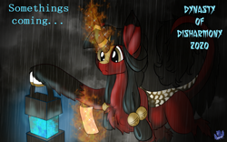 Size: 1920x1200 | Tagged: safe, artist:brainiac, derpibooru exclusive, imported from derpibooru, oc, oc only, oc:kokuma, kirin, advertisement, female, mare, ruby kirin, second life, solo, spirit paper