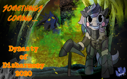 Size: 1920x1200 | Tagged: safe, artist:brainiac, derpibooru exclusive, imported from derpibooru, oc, oc only, oc:ori, alicorn, pony, fallout equestria, advertisement, animatronic, carbondale, event, poster, prototype, second life, solo, super mutant, synth