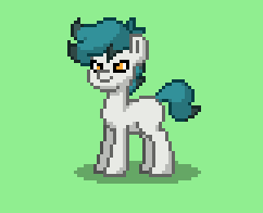 Size: 242x196 | Tagged: safe, imported from derpibooru, oc, oc only, oc:ironsides, earth pony, pony, pony town, green background, male, pixel art, simple background, solo, stallion