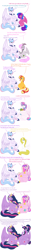 Size: 3000x24000 | Tagged: safe, artist:chelseawest, imported from derpibooru, princess cadance, princess flurry heart, sci-twi, sunset shimmer, twilight sparkle, whammy, oc, oc:beryl (discoshy), oc:bundle joy, oc:gleaming grace, oc:melody aurora, alicorn, hybrid, unicorn, alicorn oc, alicornified, belly, belly to belly, crying, hat, hoof on belly, horn, hyper, hyper belly, hyper pregnancy, impossibly large belly, interspecies offspring, misspelling of you're, multiple pregnancy, nurse hat, offspring, offspring's offspring, parent:discord, parent:flash sentry, parent:fluttershy, parent:oc:shimmering glow, parent:princess flurry heart, parent:twilight sparkle, parents:canon x oc, parents:discoshy, parents:flashlight, pondering, pregdance, preglight sparkle, pregnant, princess twilight 2.0, race swap, signature, stethoscope, stretchmarks, tears of joy, teary eyes, twilight sparkle (alicorn), twolight, wings