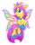 Size: 945x1200 | Tagged: safe, artist:itsnovastarblaze, artist:swivel starsong, artist:xxxdavid09xxx, imported from derpibooru, oc, oc only, pony, empress of light, ponified, simple background, solo, terraria, transparent background