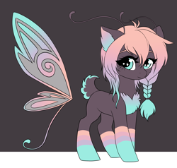 Size: 1920x1830 | Tagged: safe, artist:kxttponies, imported from derpibooru, oc, oc only, grottoling, original species, pony, female, floating wings, looking at you, solo, wings