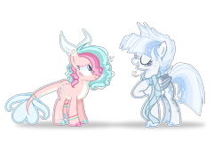 Size: 1779x1128 | Tagged: safe, artist:6-fingers-lover, artist:mekabases, imported from derpibooru, oc, oc only, oc:smooth blue, oc:sugar cane, earth pony, pegasus, pony, base used, duo, female, mare, simple background, transparent background