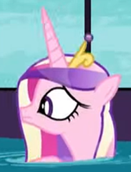 Size: 952x1253 | Tagged: safe, imported from derpibooru, screencap, princess cadance, pony, princess spike (episode), cropped, female, mare, solo, swimming, water