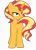 Size: 4303x6000 | Tagged: safe, artist:gmaplay, imported from derpibooru, sunset shimmer, pony, unicorn, equestria girls, bunset shimmer, butt, featureless crotch, female, plot, seductive, seductive look, simple background, solo, transparent background