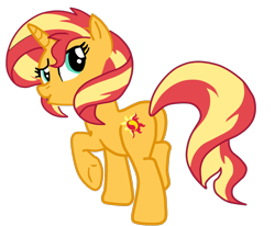Size: 1362x1125 | Tagged: safe, artist:gmaplay, imported from derpibooru, sunset shimmer, pony, unicorn, bunset shimmer, butt, female, looking back, plot, simple background, solo, transparent background