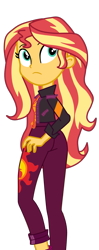 Size: 859x2160 | Tagged: safe, artist:gmaplay, imported from derpibooru, sunset shimmer, equestria girls, equestria girls series, spoiler:eqg series (season 2), ass, bunset shimmer, butt, female, music festival outfit, simple background, solo, transparent background